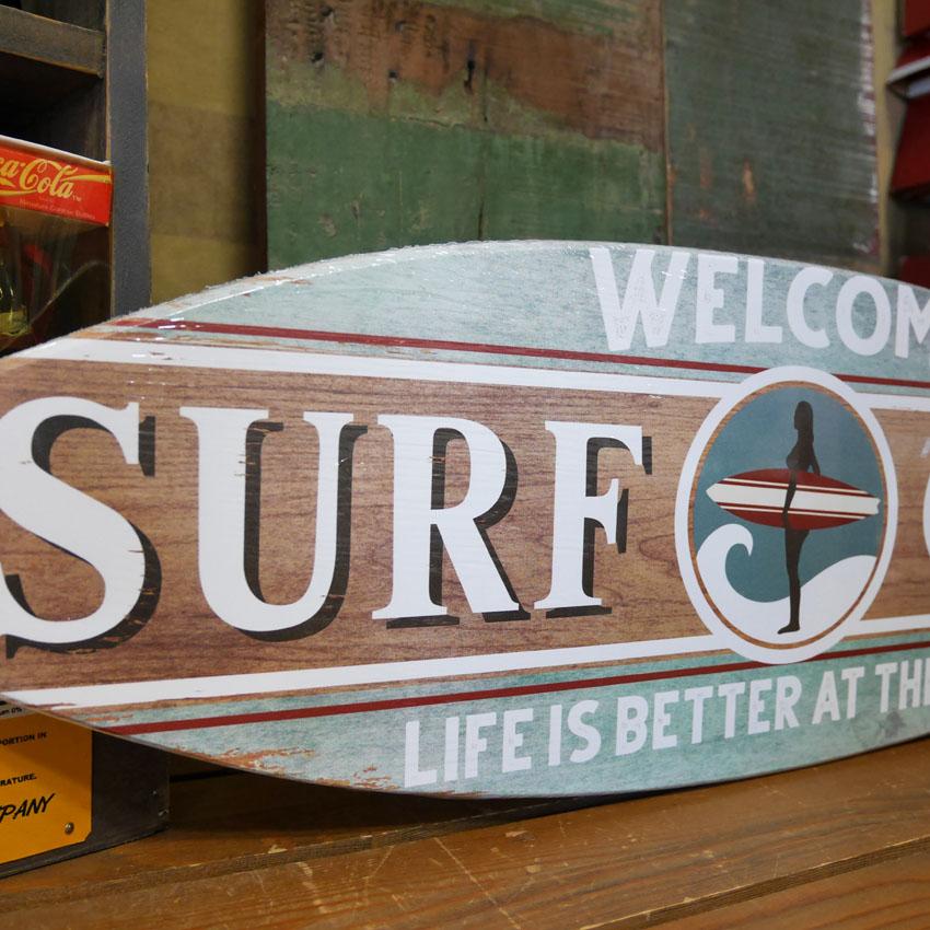 サーフボード デザインボード KEYSTONE ウッデンサインボード
