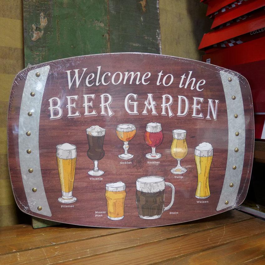 ウッドボード BEER GARDEN インテリア 木製看板 : アメリカン雑貨の 