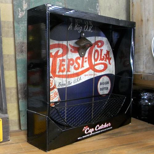 ペプシコーラ ボトルオープナー キャップ キャッチャー付き 栓抜き
