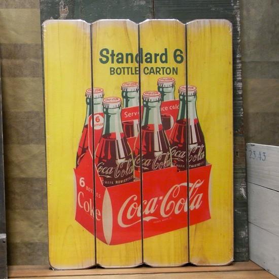 アンティーク　Coca-Cola木製看板　コカコーラ Coca Cola（コカコーラ） COKE WOOD SIGN 木製看板 インテリア