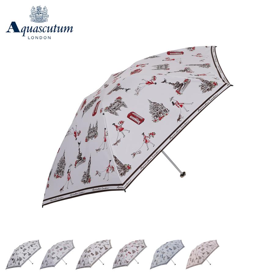 Aquascutum（アクアスキュータム） 日傘 折りたたみ 軽量 晴雨兼用