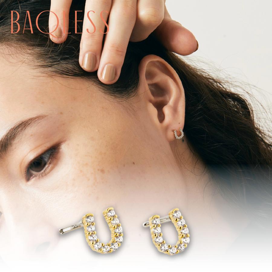 BAQLESS（バックレス） ピアス レディース 金属アレルギー対応 つけっ