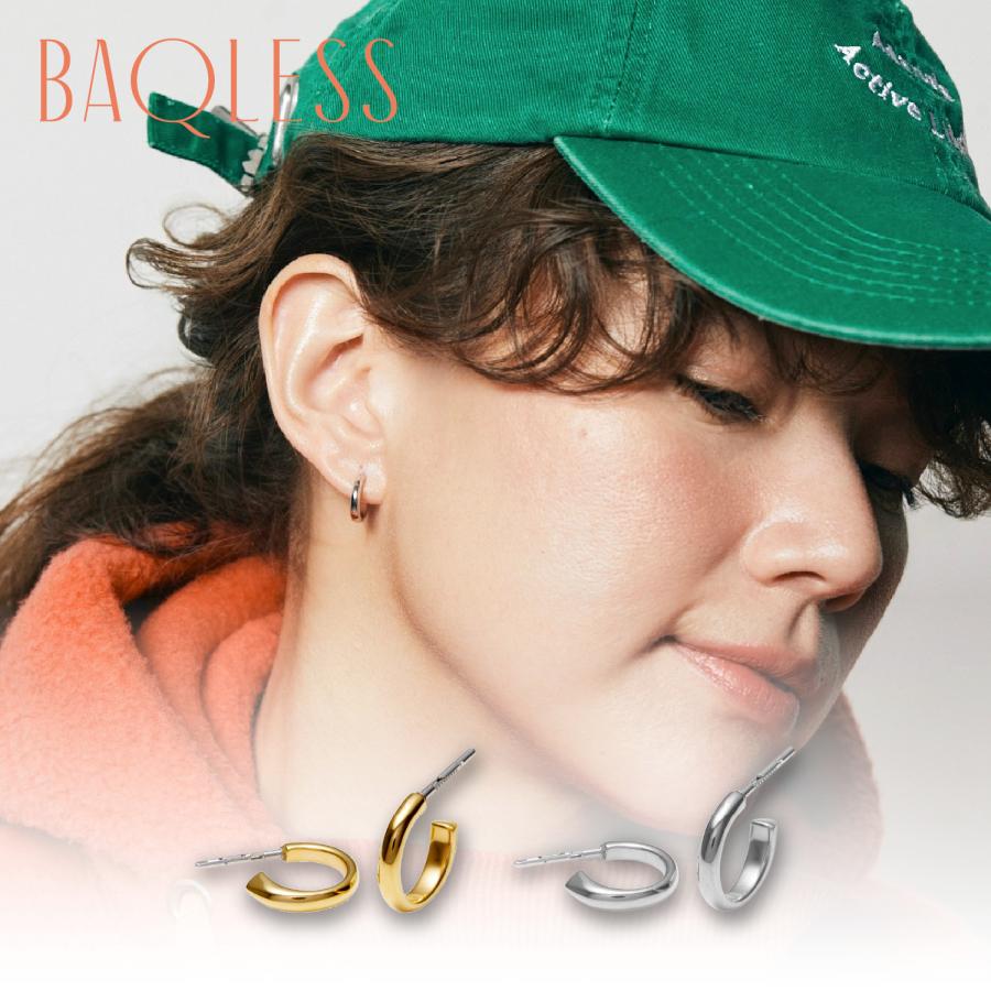 BAQLESS（バックレス） ピアス レディース 金属アレルギー対応 つけっ