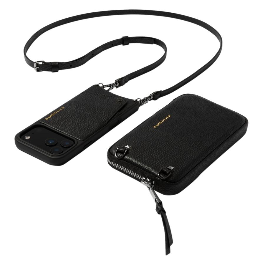 極美品 バンドリヤー 黒×金 iPhone 16 pro 用 EMMA Amazon.co.jp