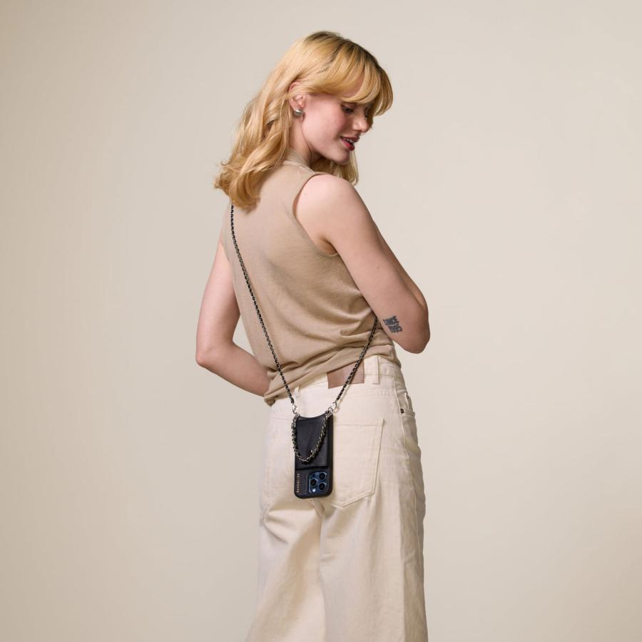 ◆バンドリヤー iPhone15用ケースのみ 金具シルバー 新品 BANDOLIER（バンドリヤー） スマホショルダー iphone15 pro