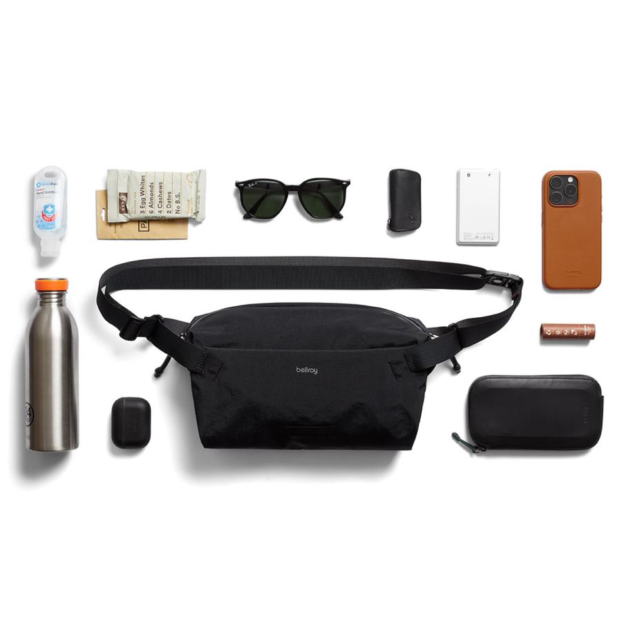 ベルロイ Bellroy バッグ ウエストバッグ ウエストポーチ ライト スリング メンズ レディース 耐水 軽量 斜め掛け LITE SLING ブラック ベージュ 黒 | Bellroy | 08