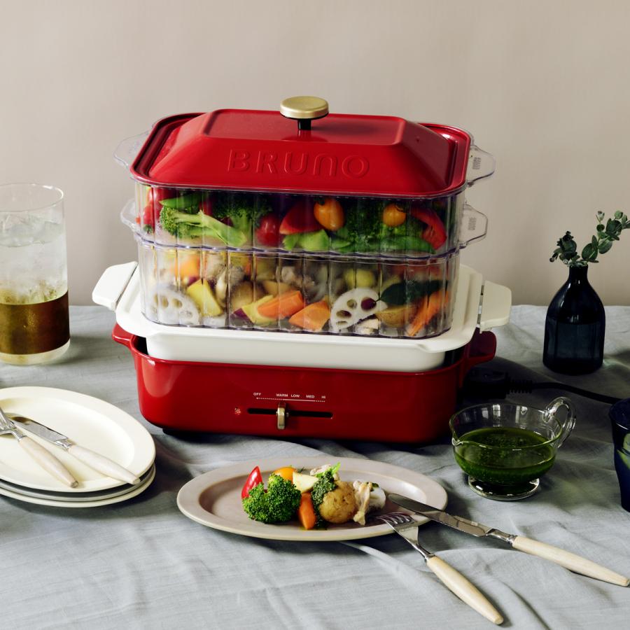 BRUNO ブルーノ コンパクトホットプレート専用 蒸し器 せいろ BRUNO ブルーノ コンパクトホットプレート専用 蒸し器 せいろ