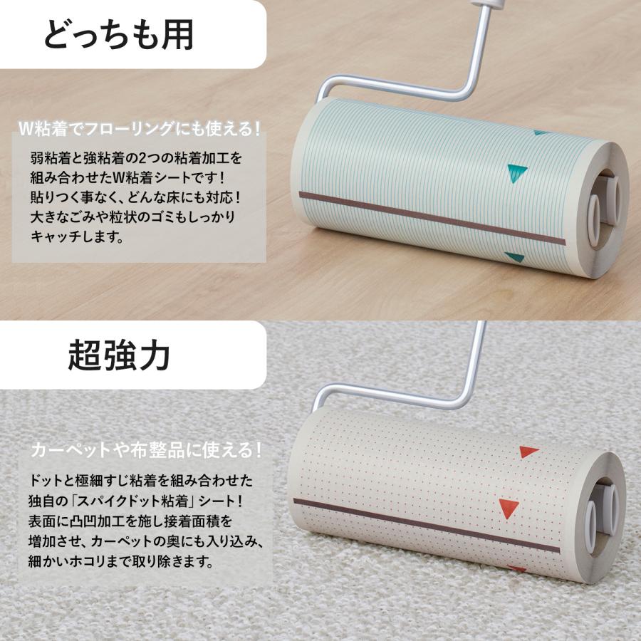 COLOCOLO5656 コロコロ 粘着クリーナー 粘着ローラー スタンド式 強粘着 カーペット ニトムズ LONG HANDLE ...