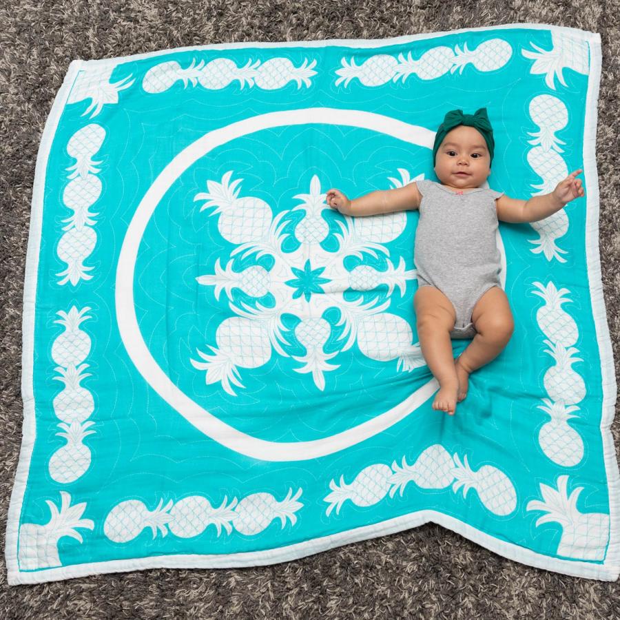 CocoMoon ココムーン ブランケット キルト 大判 ベビー 赤ちゃん QUILT 460100200102の画像