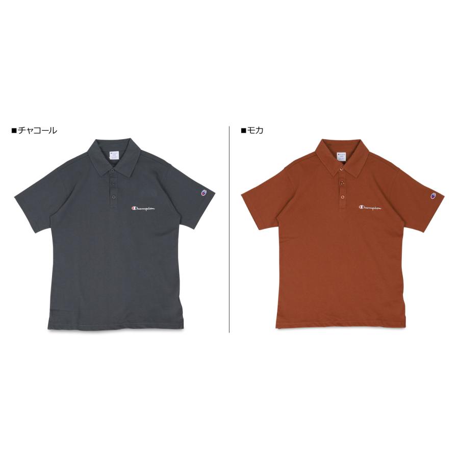 チャンピオン Champion ポロシャツ 半袖 メンズ POLO SHIRT ブラック ホワイト ネイビー オリーブ 黒 白 C3-P306｜goodslabo｜09