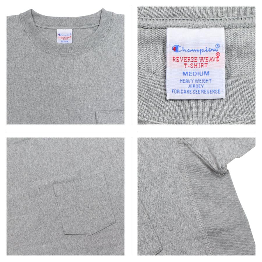 チャンピオン Champion Tシャツ 半袖 リバースウィーブ メンズ レディース REVERSE WEAVE POCKET T-SHIRT C3-P318｜goodslabo｜09