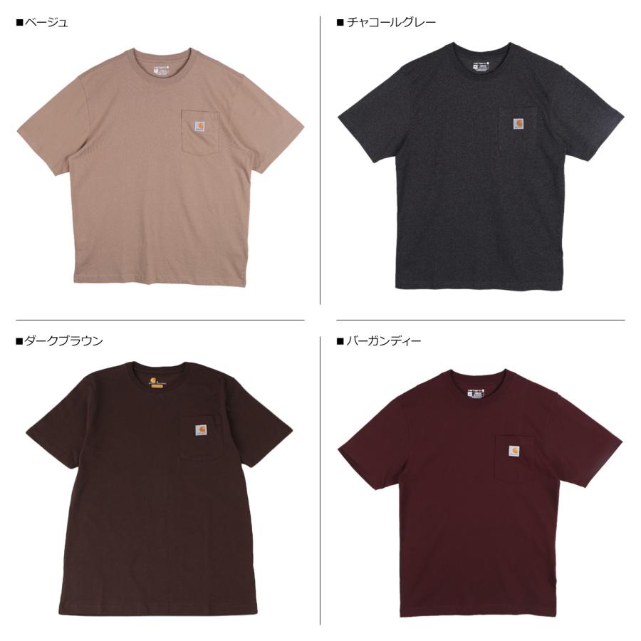 カーハート carhartt Tシャツ 半袖 メンズ ポケット WORKER POCKET S/S T-SHIRTS K87｜goodslabo｜22