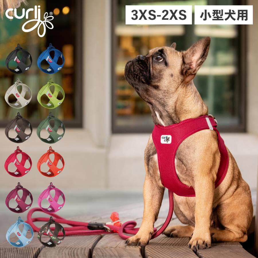 Curli カーリー ハーネス エアメッシュ ベスト クラスプ 3XS-S 小型犬対応 胴輪 歩行補助 CLASP VEST AIR MESH HARNESS 爆買 | curli