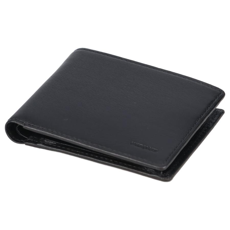 新品 COMME CA MEN 黒 二つ折り財布 コムサメン 二つ折り財布 バーズ メンズ 5711 COMME CA MEN Base 牛革