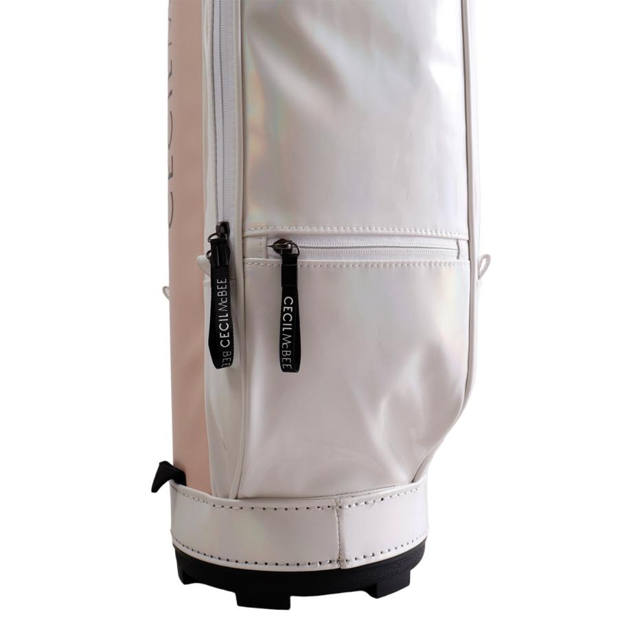 ‼️新品‼️セシルマクビー キャディバッグ スタンド ホワイト CECIL McBEE 特典付 セシルマクビーグリーン green キャディ