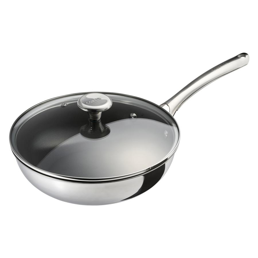 CORELLE（コレール） フライパン用 ガラス蓋 28cm デュラナノ 中身が