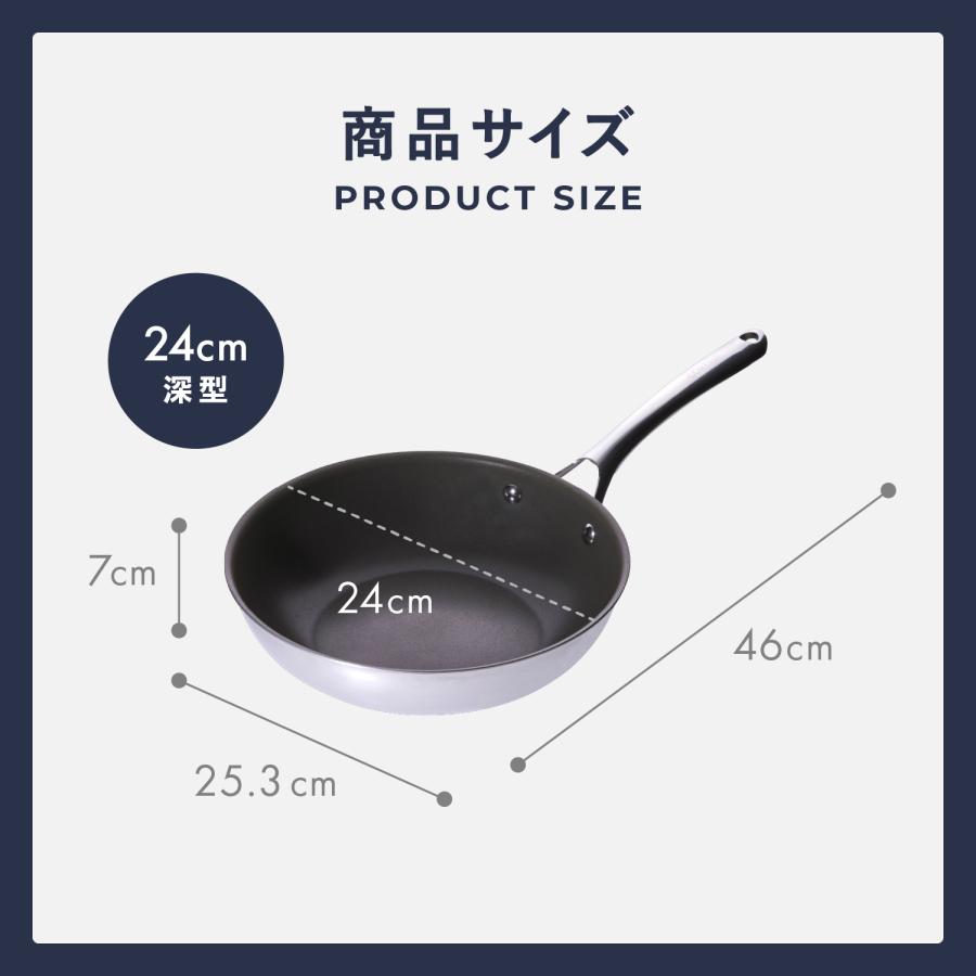 CORELLE（コレール） 特典付き フライパン ウォックパン 24cm 深型 IH