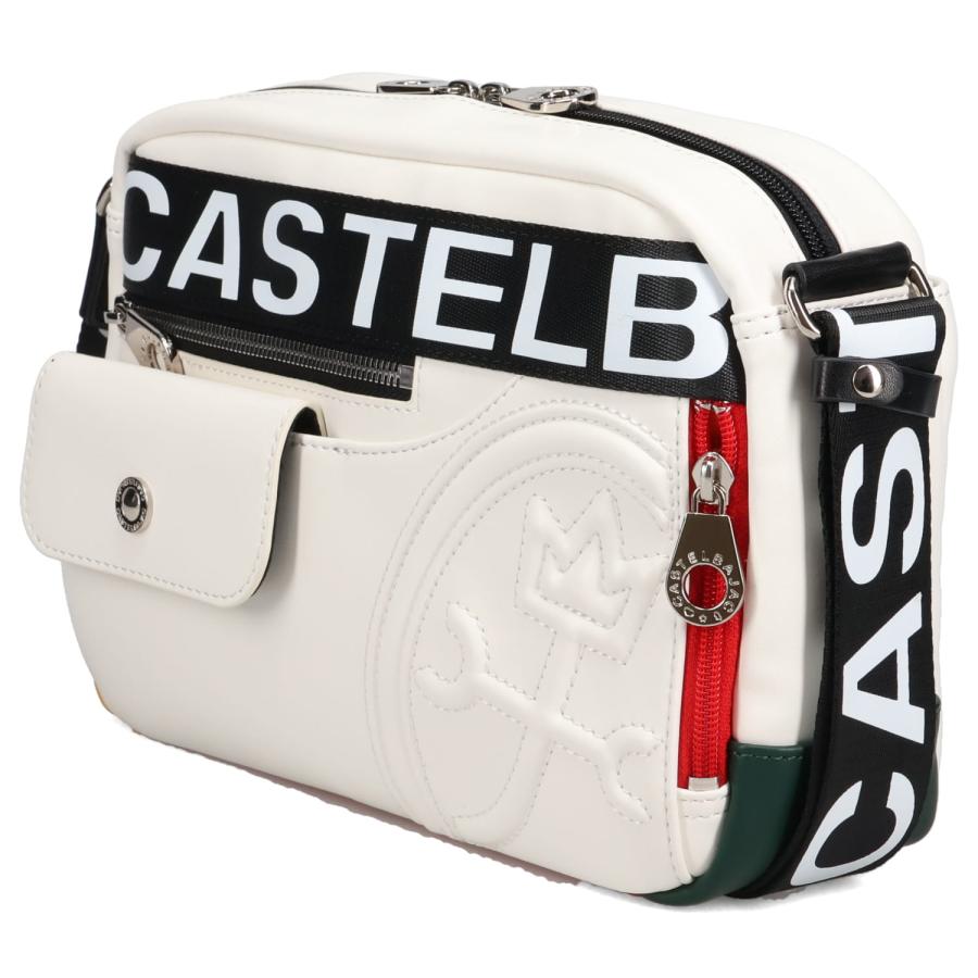 CASTELBAJAC カステルバジャック レザー ショルダーバッグ ホワイト CASTELBAJAC 【10%クーポン】 カステルバジャック ショルダー
