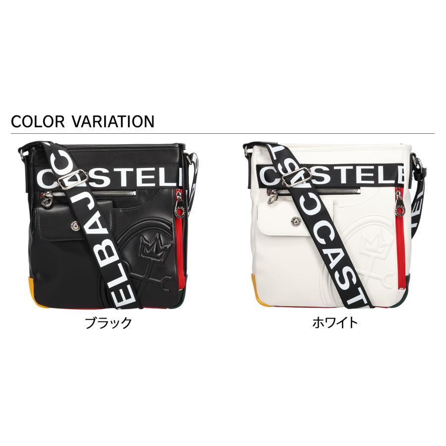 CASTELBAJAC ショルダーバッグ 黒/白 CASTELBAJAC（カステルバジャック） ショルダーバッグ メンズ