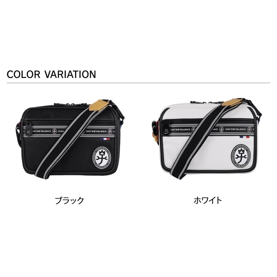 CASTELBAJAC ショルダーバッグ ホワイト/ブラック CASTELBAJAC（カステルバジャック） ショルダーバッグ メンズ