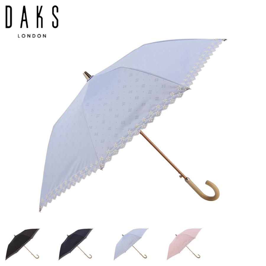 DAKS 晴雨兼用折りたたみ傘 50cm DAKS（ダックス） 雨傘 日傘 晴雨兼用 折りたたみ傘 2段 レディース