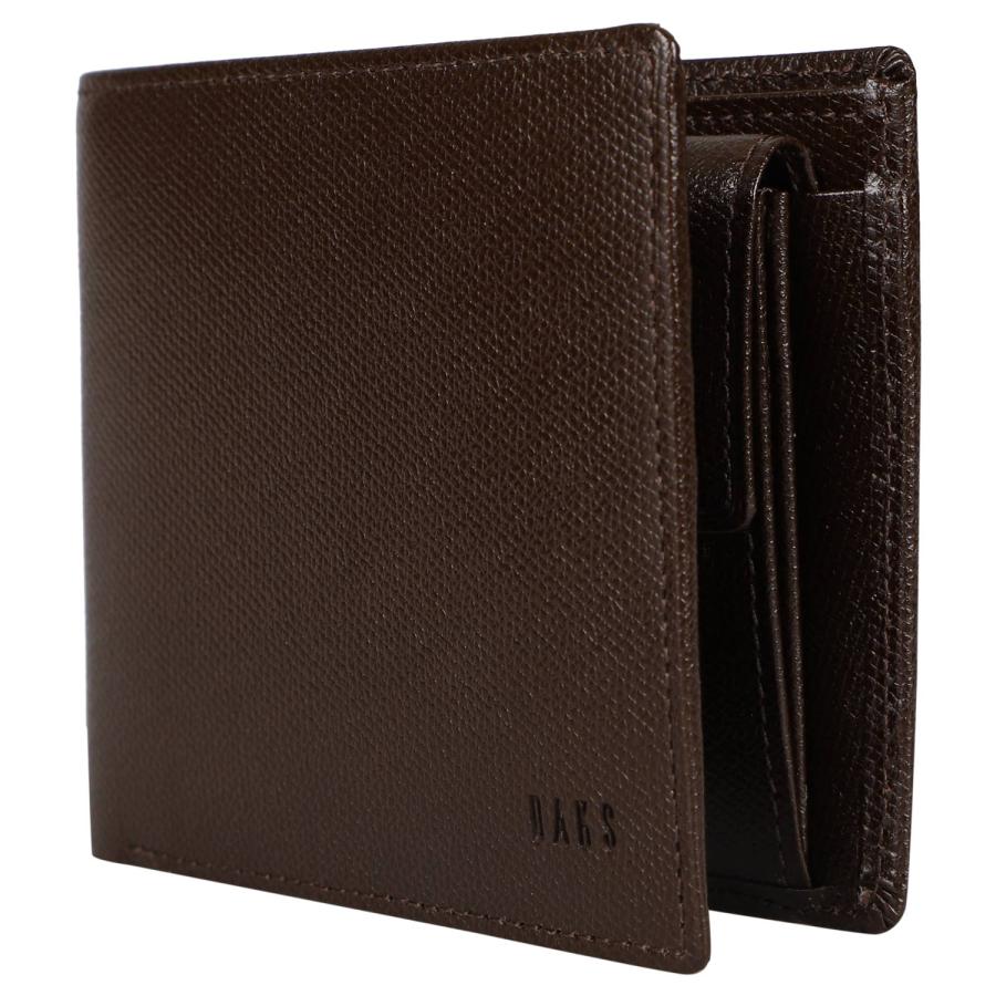 DAKS（ダックス） 二つ折り財布 メンズ WALLET ブラック ブラウン