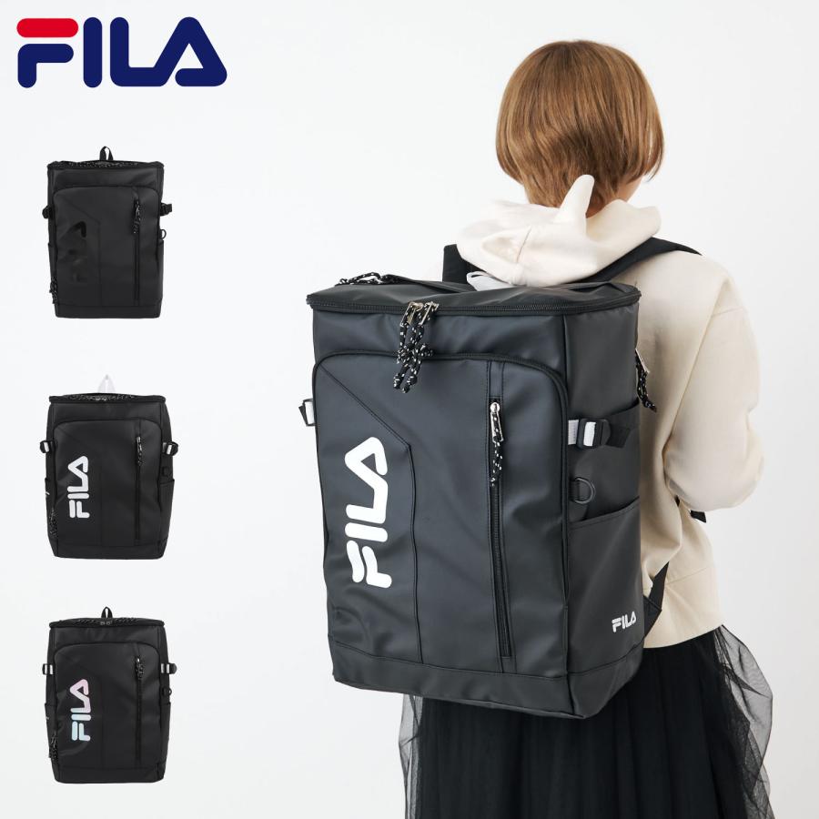 FILA フィラ リュック バッグ バックパック サイン メンズ レディース 30L ボックス型 撥水 軽量 7762 FILA（フィラ） リュック バッグ バックパック サイン メンズ