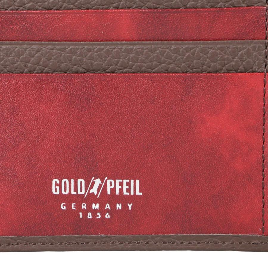 GOLD PFEIL（ゴールドファイル） 財布 カードケース 二つ折り メンズ