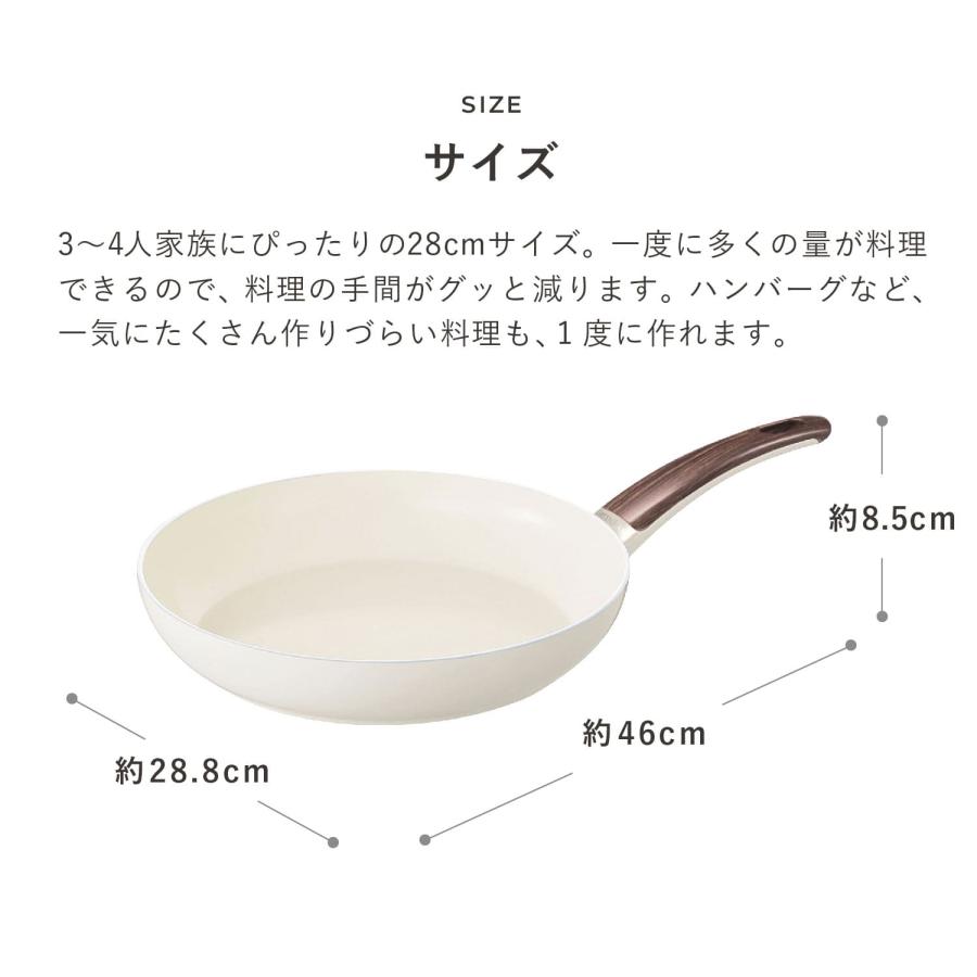 GREENPAN グリーンパン フライパン ウッドビー 28cm IH対応 WOOD BE CC001012-001｜goodslabo｜13