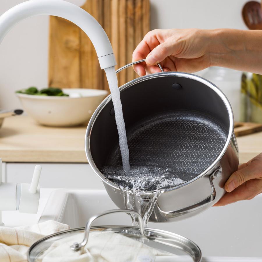 グリーンパン GREENPAN キャセロール 両手鍋 20cm ガラス蓋付き IH オーブン 食器洗浄乾燥機対応 エーペックス CC010626-104の画像