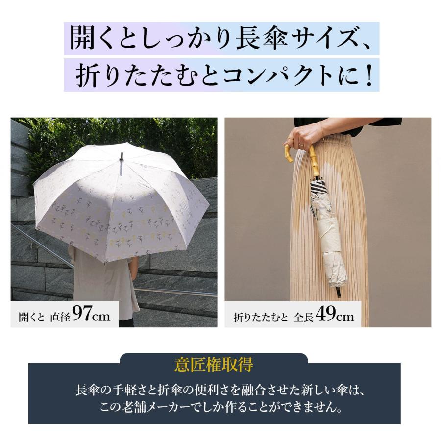 HYGGE ヒュッゲ 日傘 折りたたみ 完全遮光 晴雨兼用 軽量 ショートワイド傘 レディース UVカット 大きい コンパクト 遮熱 27388 母の日｜goodslabo｜08