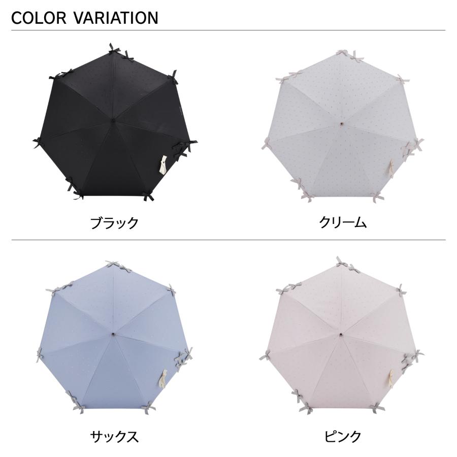 ジルスチュアート 晴雨兼用 遮光 新品 リボン ホワイト JILL STUART（ジルスチュアート） ジル スチュアート 日傘 長傘 晴雨