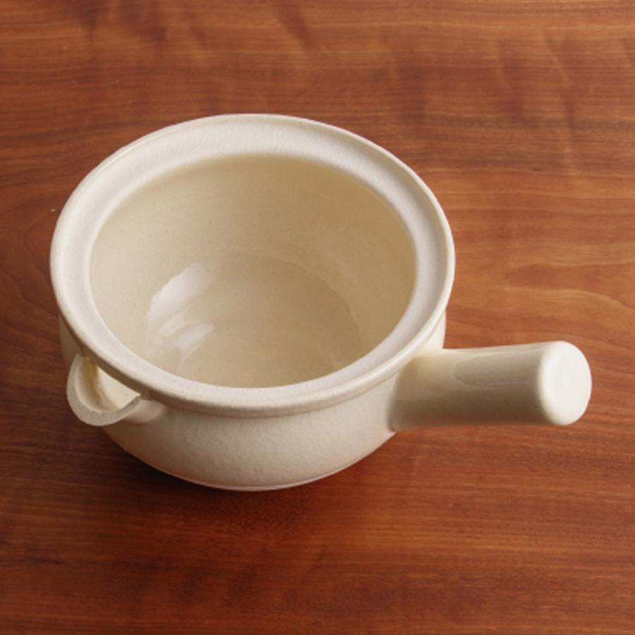 かもしか道具店 陶の行平鍋 片手鍋 お粥 日本製 離乳食 介護食 陶器 小さめ おかゆの鍋 OR-60-4400 4401 4402の画像
