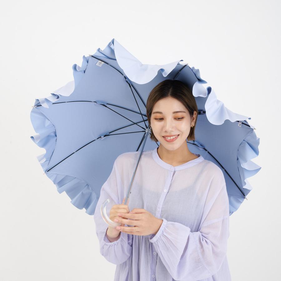 LANVIN en Bleu ランバンオンブルー 日傘 長傘 晴雨兼用 ショート 雨傘