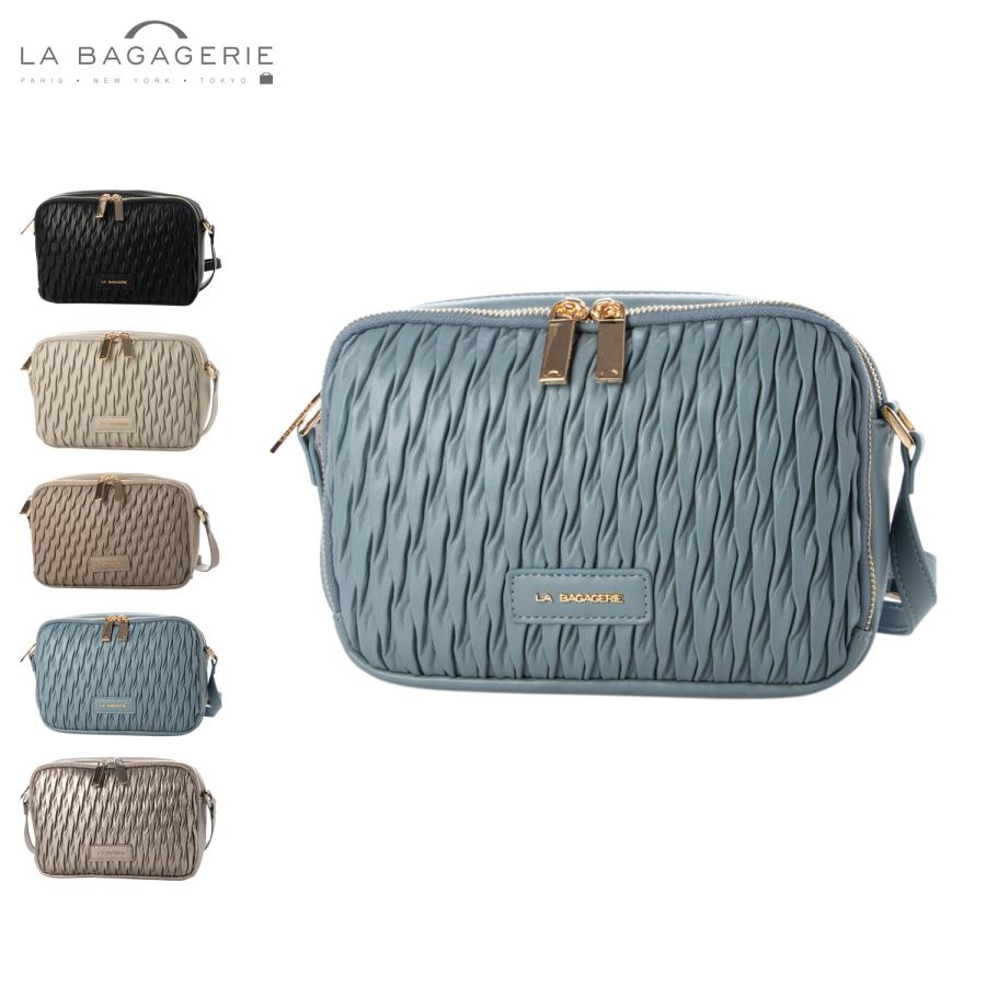 ラ バガジェリー LA BAGAGERIE バッグ ショルダーバッグ レディース A5 軽量 斜めがけ ファスナー付き B0060-01 LA BAGAGERIE（ラバガジェリー） ラ バガジェリー ショルダーバッグ