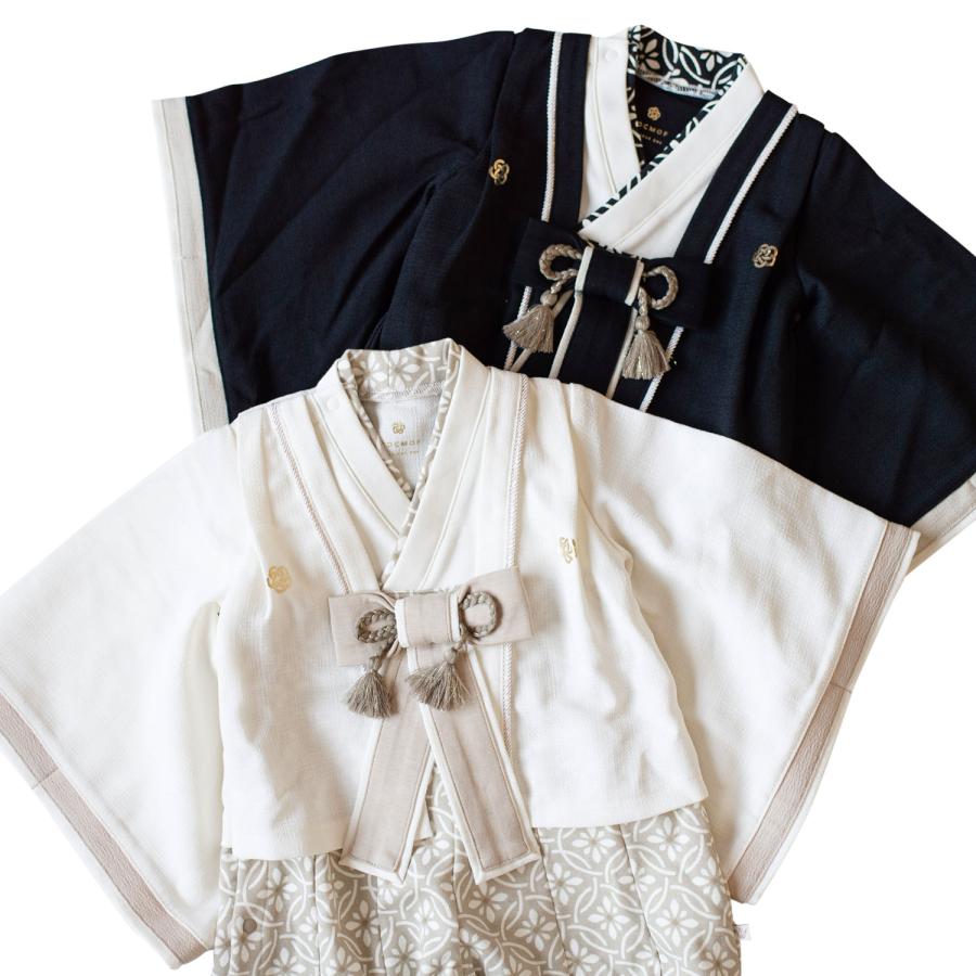 mocmof（モクモフ） 袴 ロンパース 兜 刀飾り 3点セット ベビー服 子供
