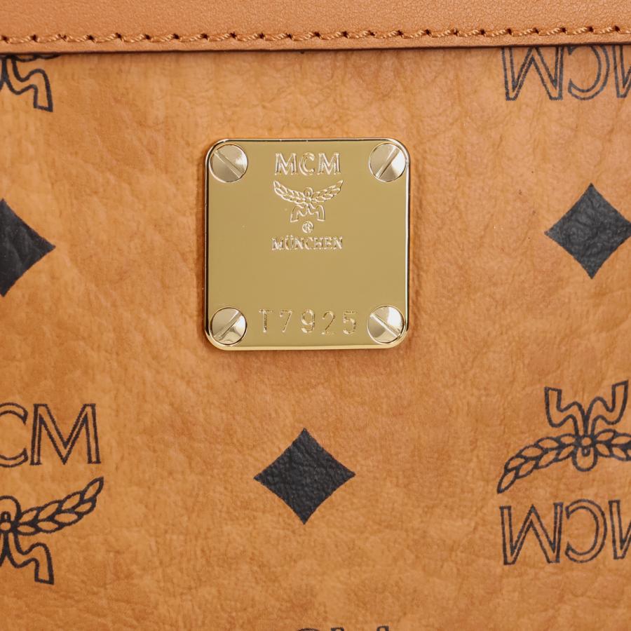 MCM エムシーエム バッグ ショルダーバッグ メンズ 斜めがけ 大人 軽量 VISETOS-MOTIF KLASSIK CROSSBODY BAG ブラウン MMRAAKC04の画像