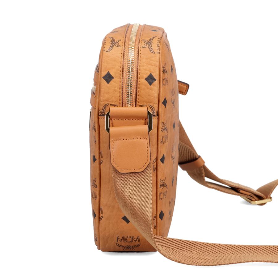 MCM エムシーエム バッグ ショルダーバッグ メンズ 斜めがけ 大人 軽量 VISETOS-MOTIF KLASSIK CROSSBODY BAG ブラウン MMRAAKC04の画像