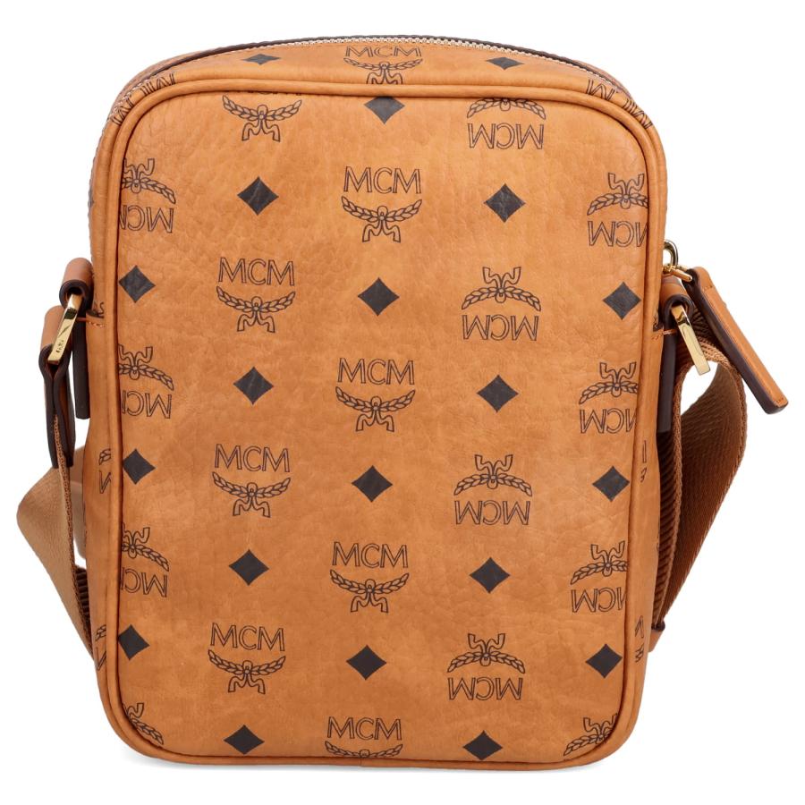 MCM エムシーエム バッグ ショルダーバッグ メンズ 斜めがけ 大人 軽量 VISETOS-MOTIF KLASSIK CROSSBODY BAG ブラウン MMRAAKC04の画像