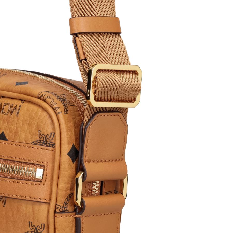 MCM エムシーエム バッグ ショルダーバッグ メンズ 斜めがけ 大人 軽量 VISETOS-MOTIF KLASSIK CROSSBODY BAG ブラウン MMRAAKC04の画像