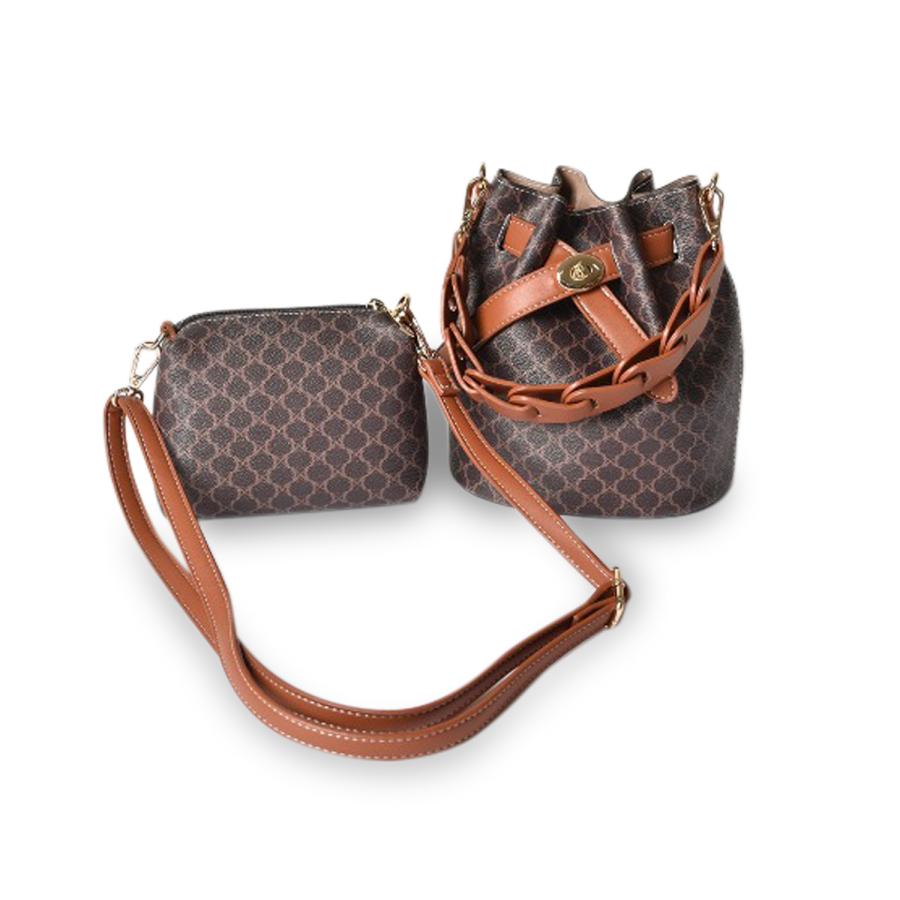 MONICA モニカ ショルダーバッグ レディース 巾着 ミニバッグ付き  