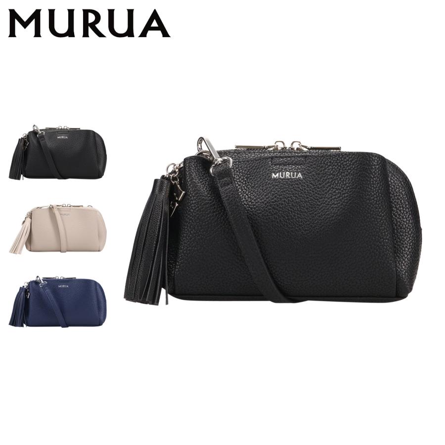 MURUA ムルーア バッグ ショルダーバッグ ミニ レディース 斜めがけ タッセル ブラック ライト グレー ネイビー 黒 MR-B1324 MURUA（ムルーア） ショルダーバッグ ミニ レディース 斜めがけ