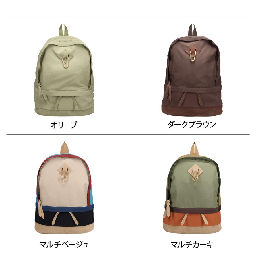 MASTER&Co. マスターアンドコー リュック バッグ バックパック メンズ レディース カラビナ付き スエードボトム デイパック MC328_11