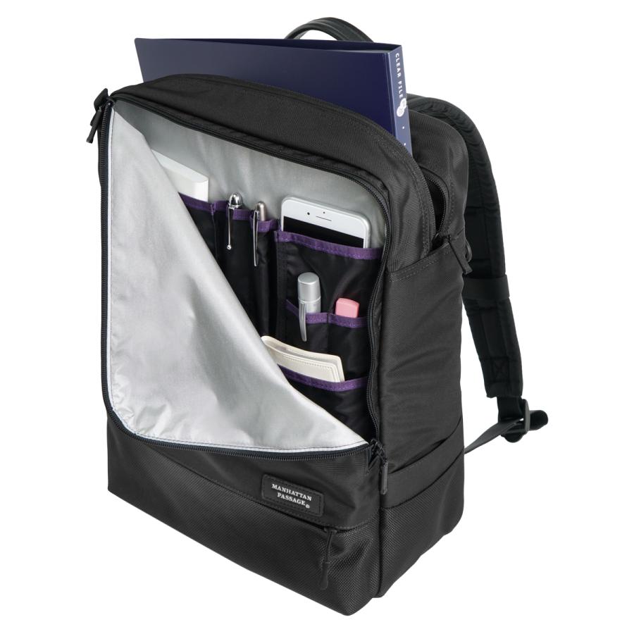 MANHATTAN PASSAGE ブラックリュック　5415 5415 “ウェルオーガナイズド” バックパック ,エスト2