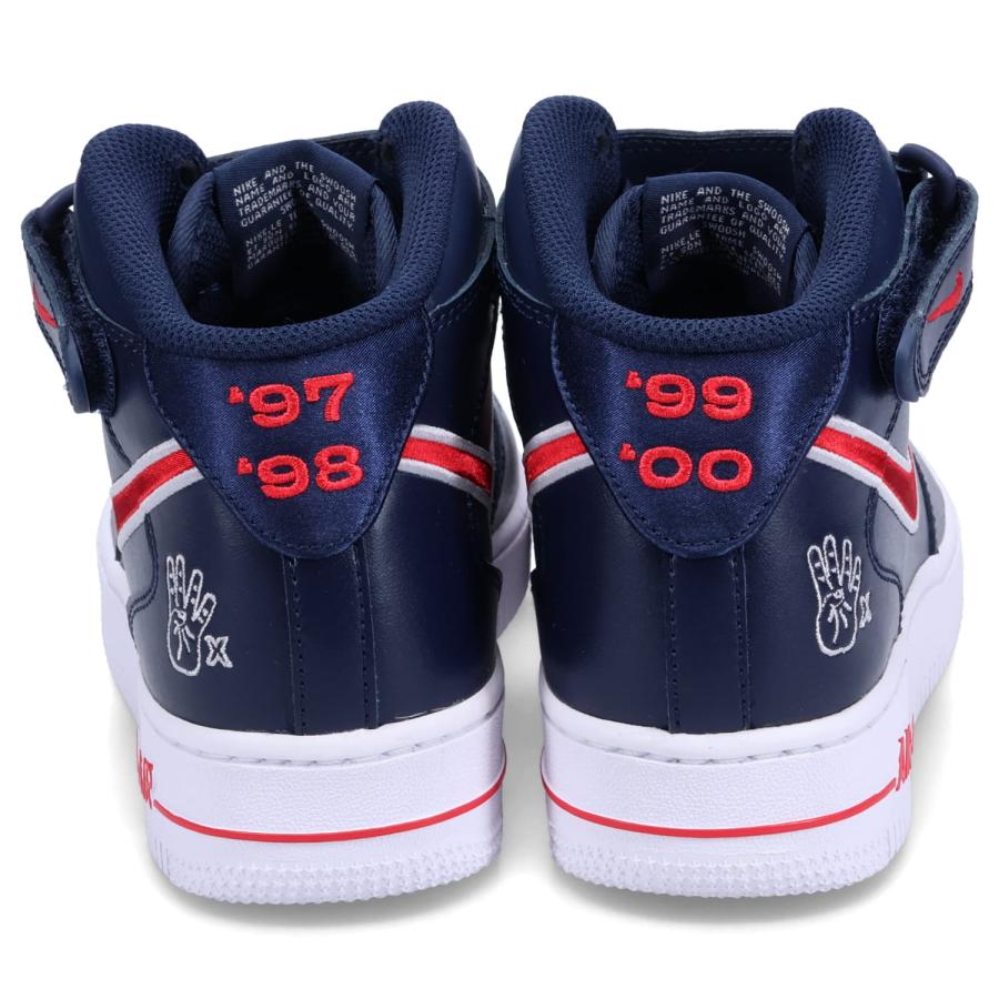 ナイキ NIKE エアフォース1 07 ミッド スニーカー メンズ レディース WMNS AIR FORCE 1 07 MID HOUSTON COMETS FOUR-PEAT ネイビー FJ0728-400｜goodslabo｜05