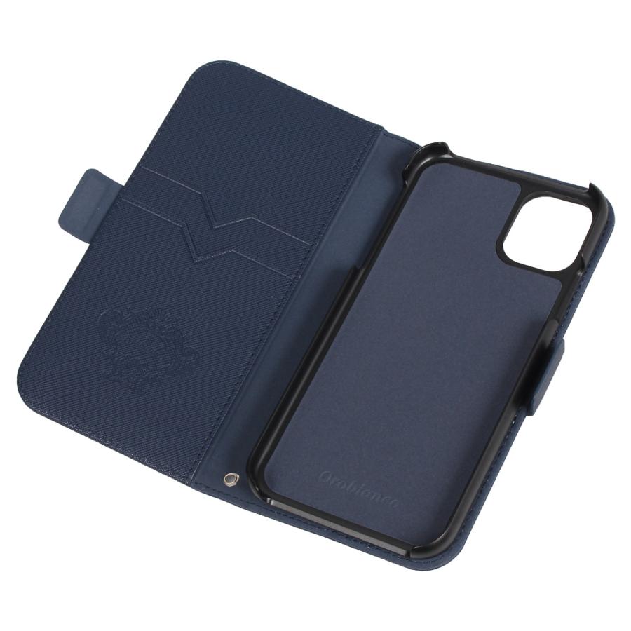 Orobianco オロビアンコ iPhone11 ケース スマホ 携帯 手帳型 アイフォン メンズ レディース サフィアーノ調 PU LEATHER BOOK TYPE CASE｜goodslabo｜08