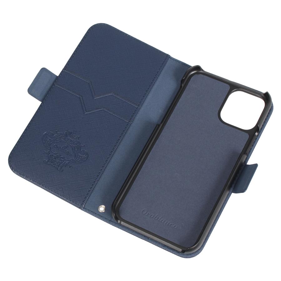 Orobianco オロビアンコ iPhone11 Pro ケース スマホ 携帯 手帳型 アイフォン メンズ レディース PU LEATHER BOOK TYPE CASE｜goodslabo｜08