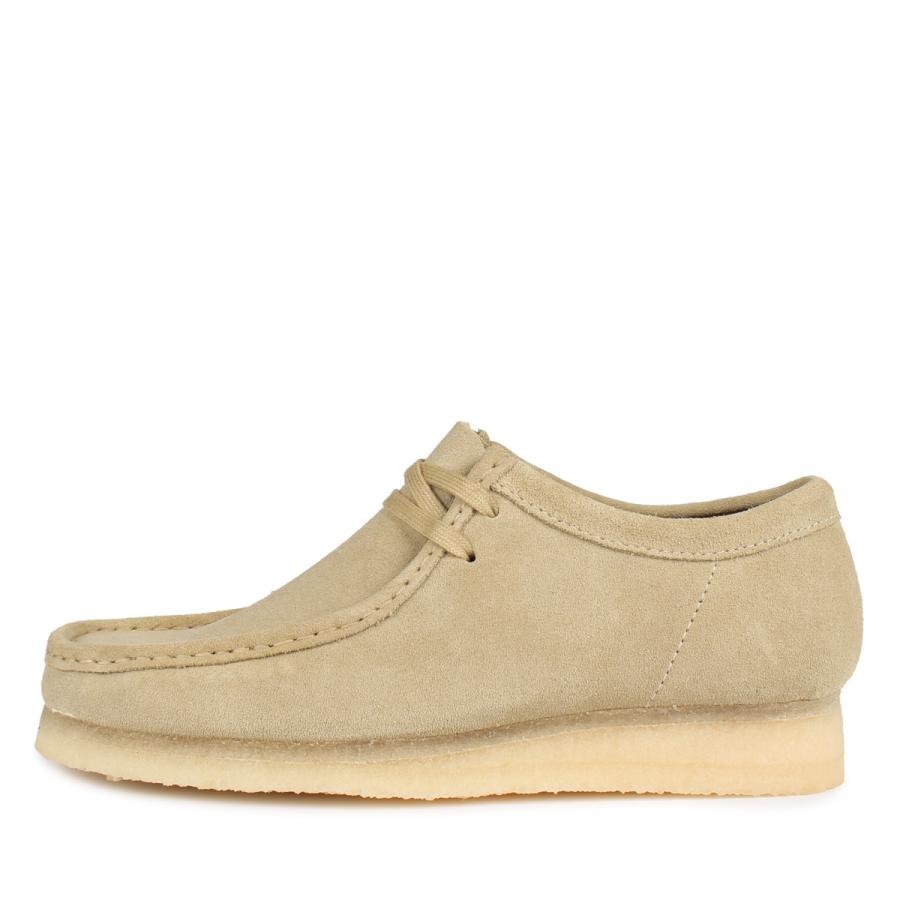 訳あり クラークス Clarks ワラビーブーツ メンズ WALLABEE ベージュ 26155515 返品不可｜goodslabo｜03