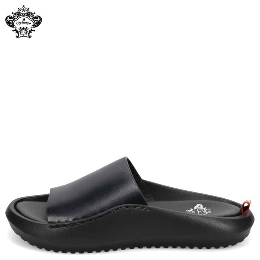 訳あり オロビアンコ Orobianco サンダル スライドサンダル メンズ ブラック 黒 ORO-OB06COW 返品不可 Orobianco（オロビアンコ） 訳あり サンダル スライドサンダル メンズ