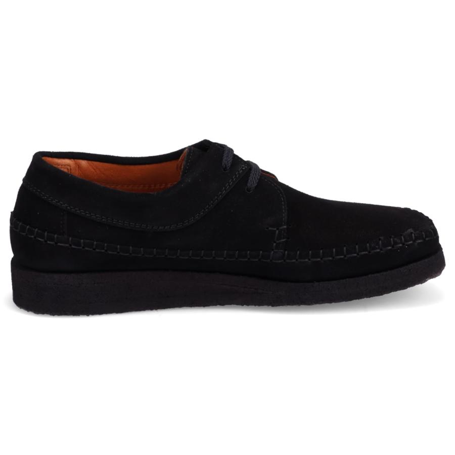 Padmore&Barnes Willow Low Suede ブラック Willow Low Suede - BLACK - | Padmore&Barnes(パドモア